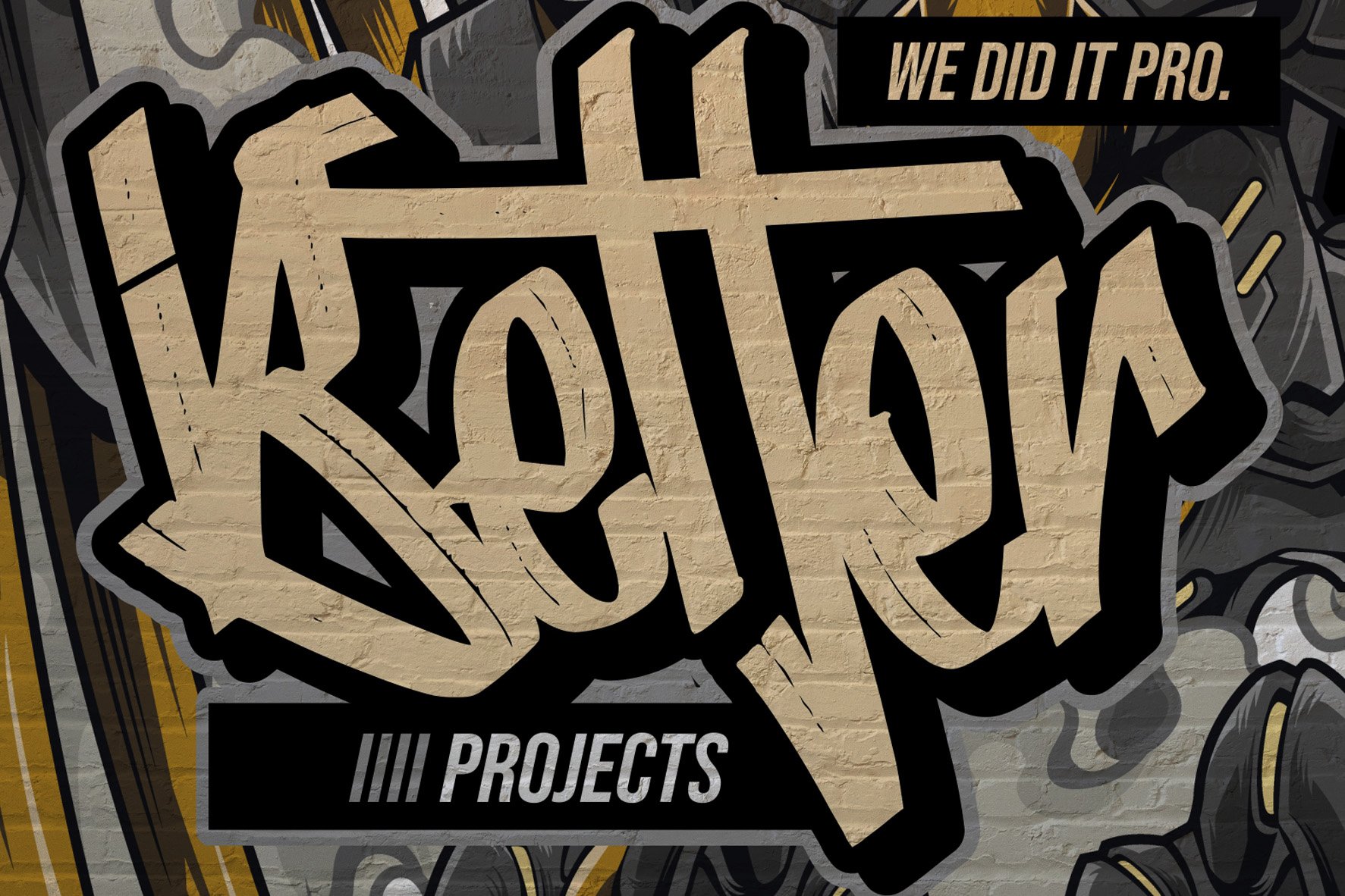 Nutty Noisses - Graffiti typeface preview image.