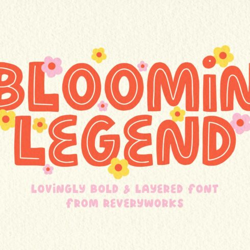 Blooming Legend Layered Font cover image.