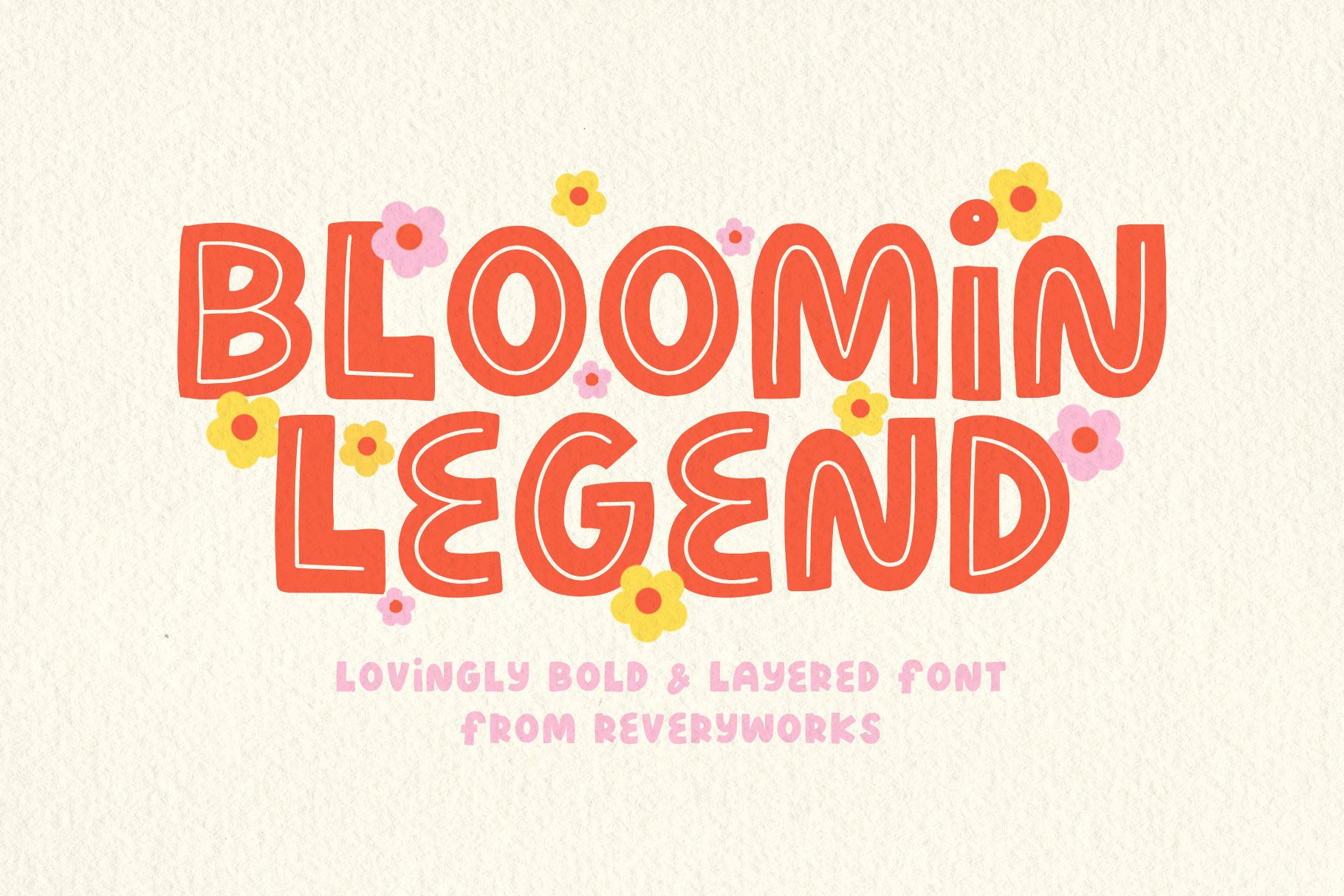 Blooming Legend Layered Font cover image.
