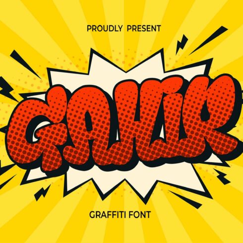 Gahir Graffiti Font cover image.