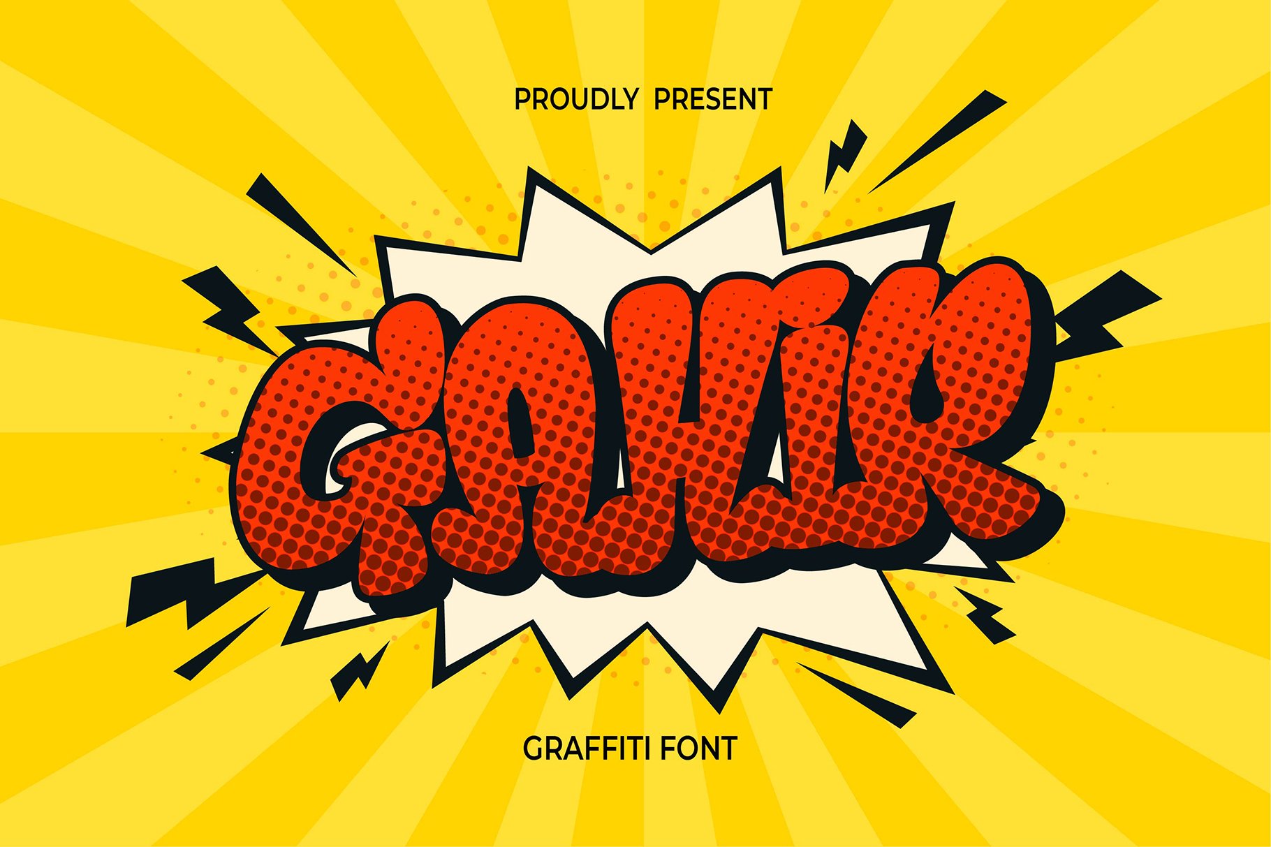 Gahir Graffiti Font cover image.