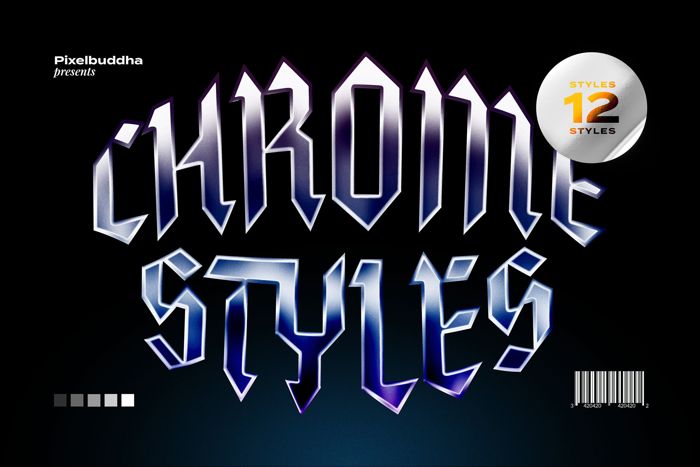 Galactic Chrome Text Stylescover image.