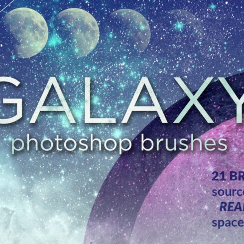 Galaxy Brushes for Photoshopcover image.