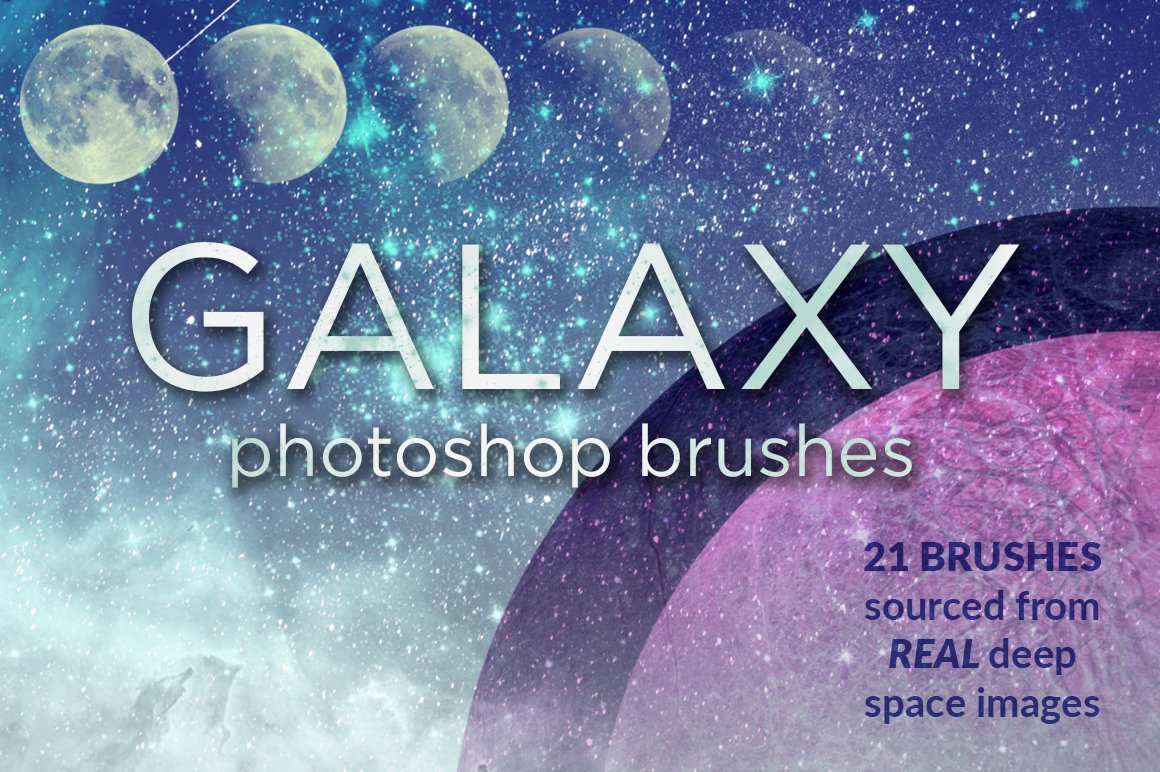 Galaxy Brushes for Photoshopcover image.