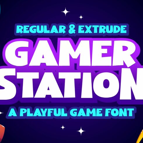 Gamer Station a Playful Game Font cover image.