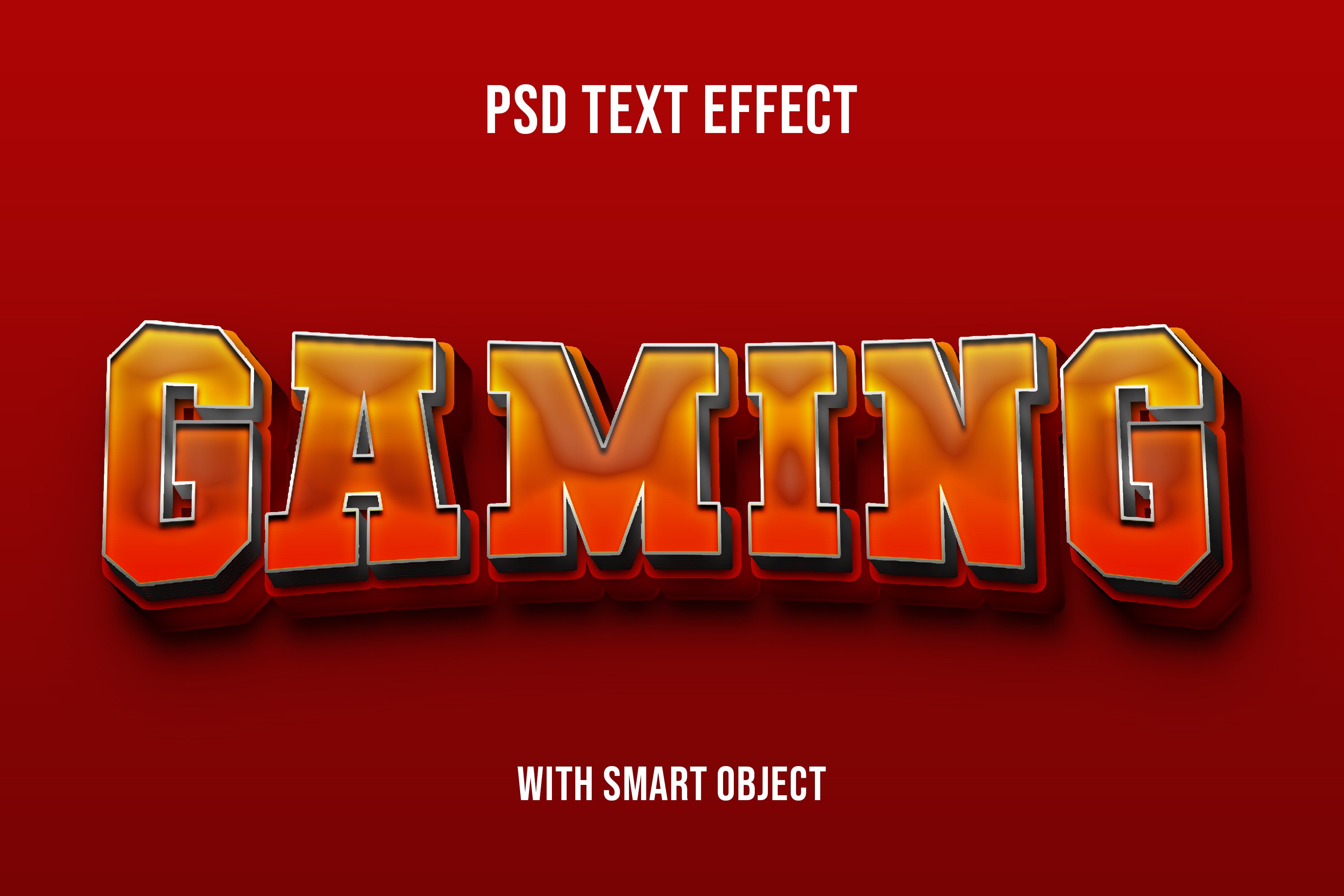 game text effect, 3d typographycover image.