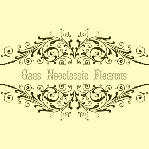 Gans Neoclassic Fleurons cover image.