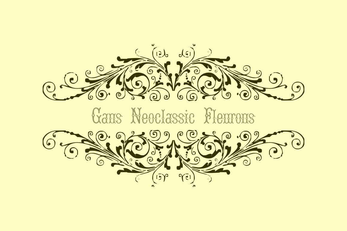 Gans Neoclassic Fleurons cover image.