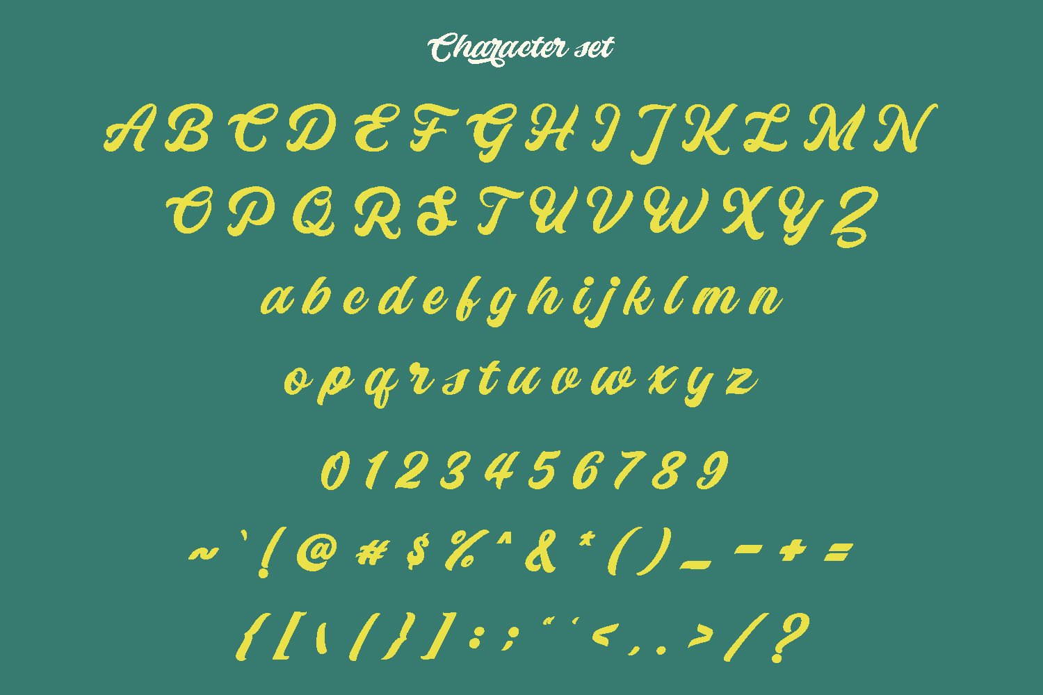 garleco retro script font 10 947