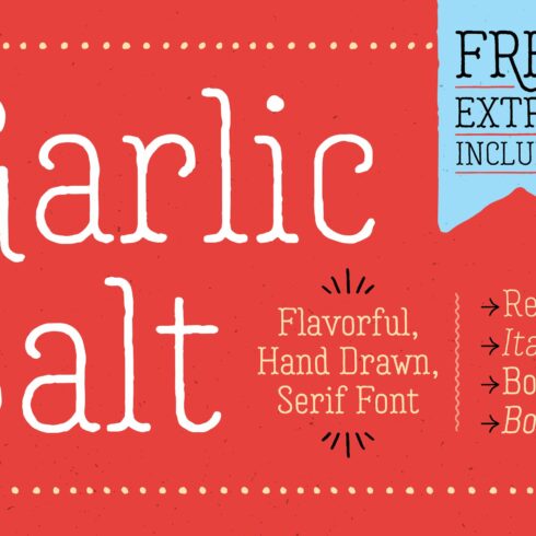 Garlic Salt Font Family cover image.