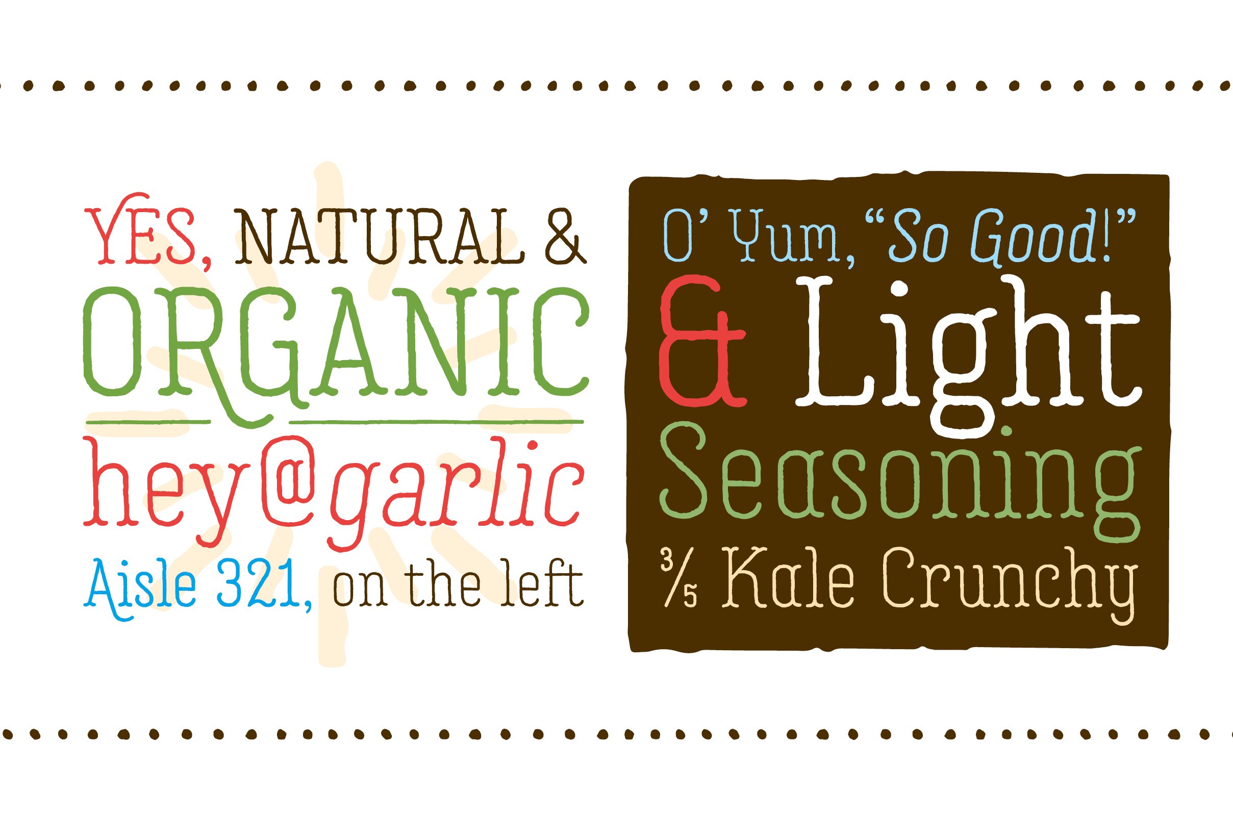 Garlic Salt Font Family preview image.