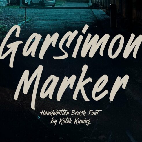 Garsimon Marker - Handwritten Font cover image.