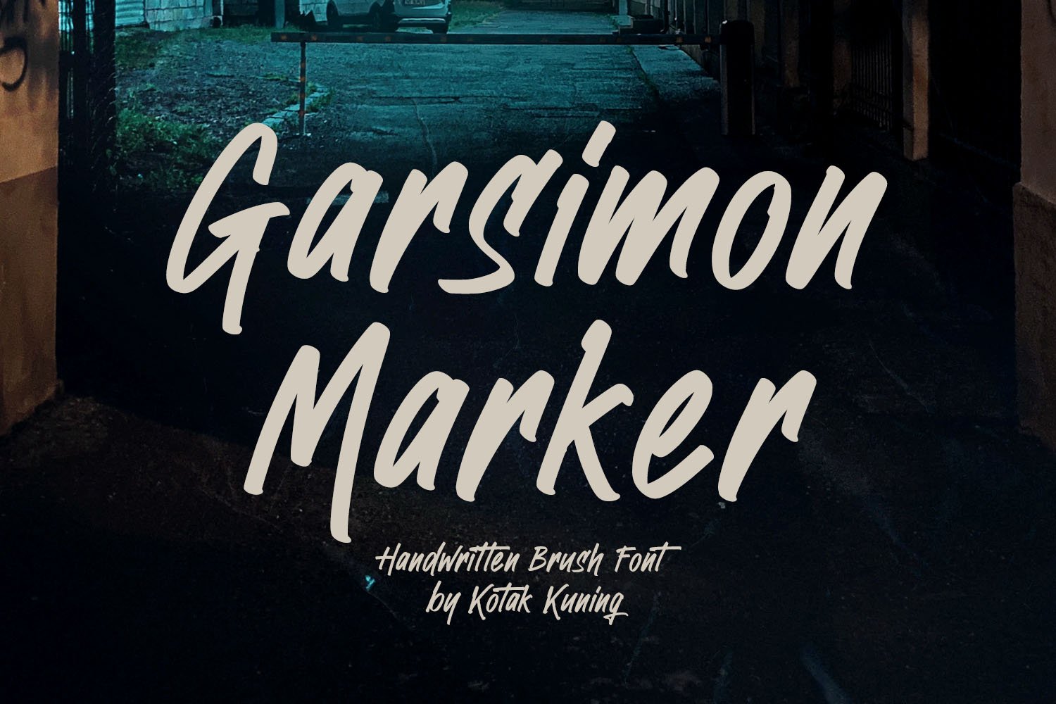 Garsimon Marker - Handwritten Font cover image.