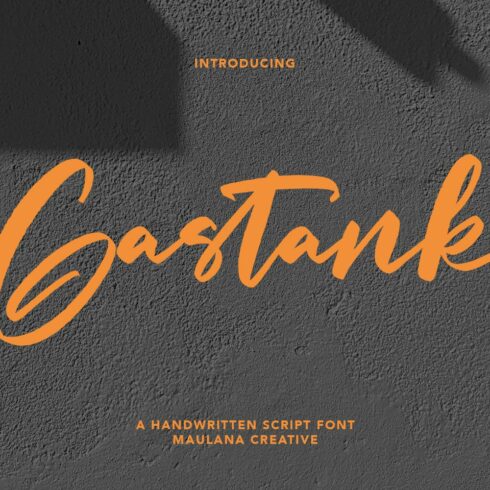 Gastank Script Font cover image.