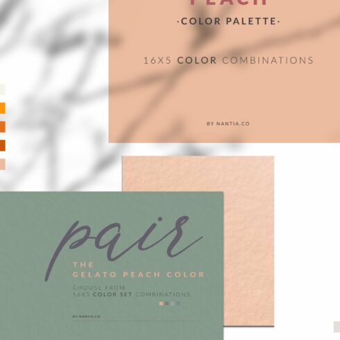 Color Palettes Swatches Peach Gelatocover image.