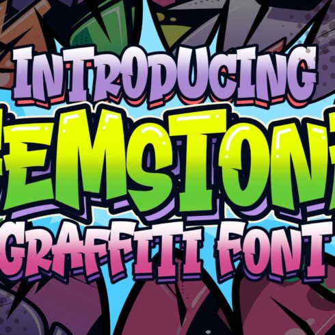 Gemstone Graffiti Font cover image.