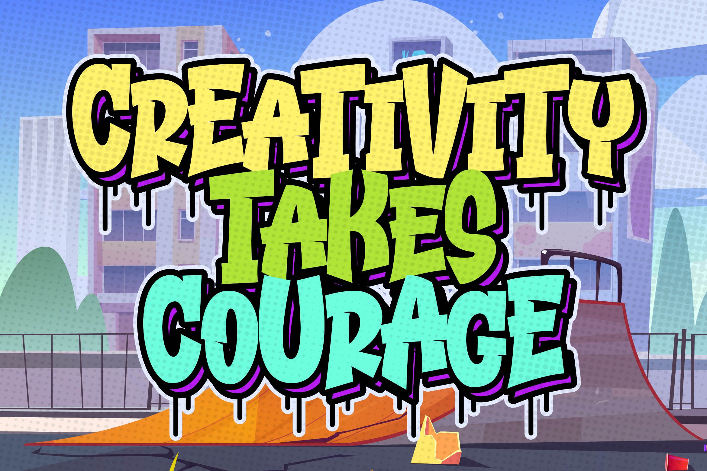 Gemstone Graffiti Font preview image.