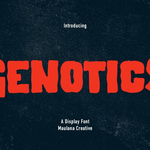 Genotics Handwritten Display Font cover image.