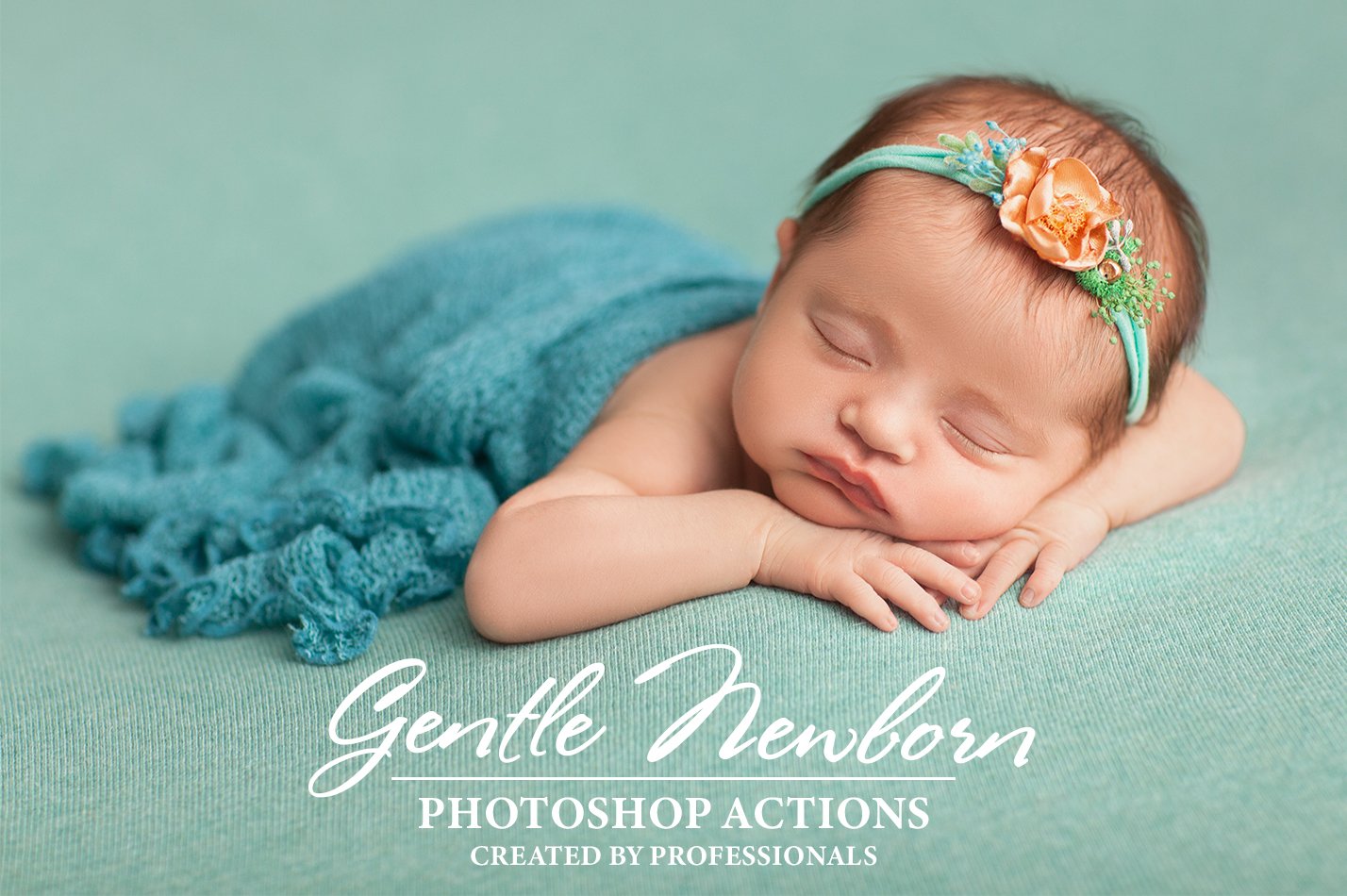 Gentle Newborn Photoshop Actionscover image.