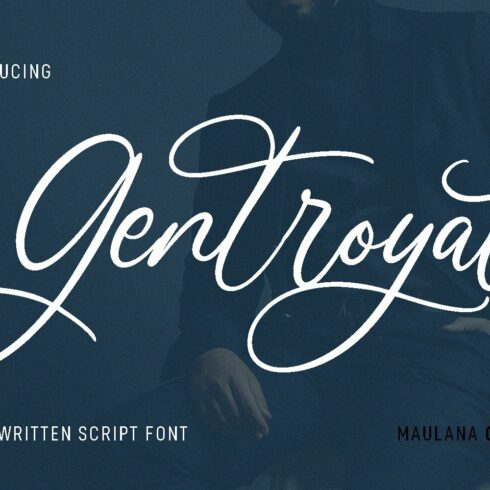 Gentroyal Script Font cover image.