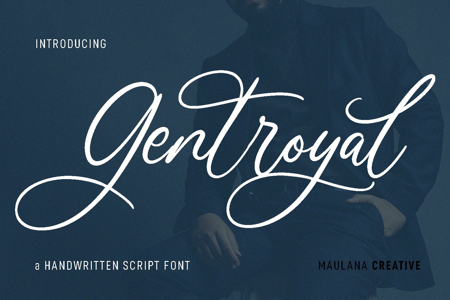 Gentroyal Script Font cover image.