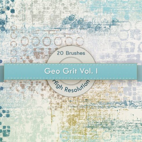 GeoGrit Vol. 01 Photoshop Brushescover image.