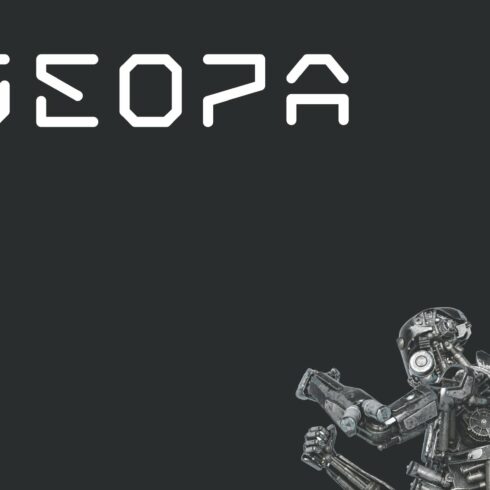 Geopa Futuristic Tech Font cover image.