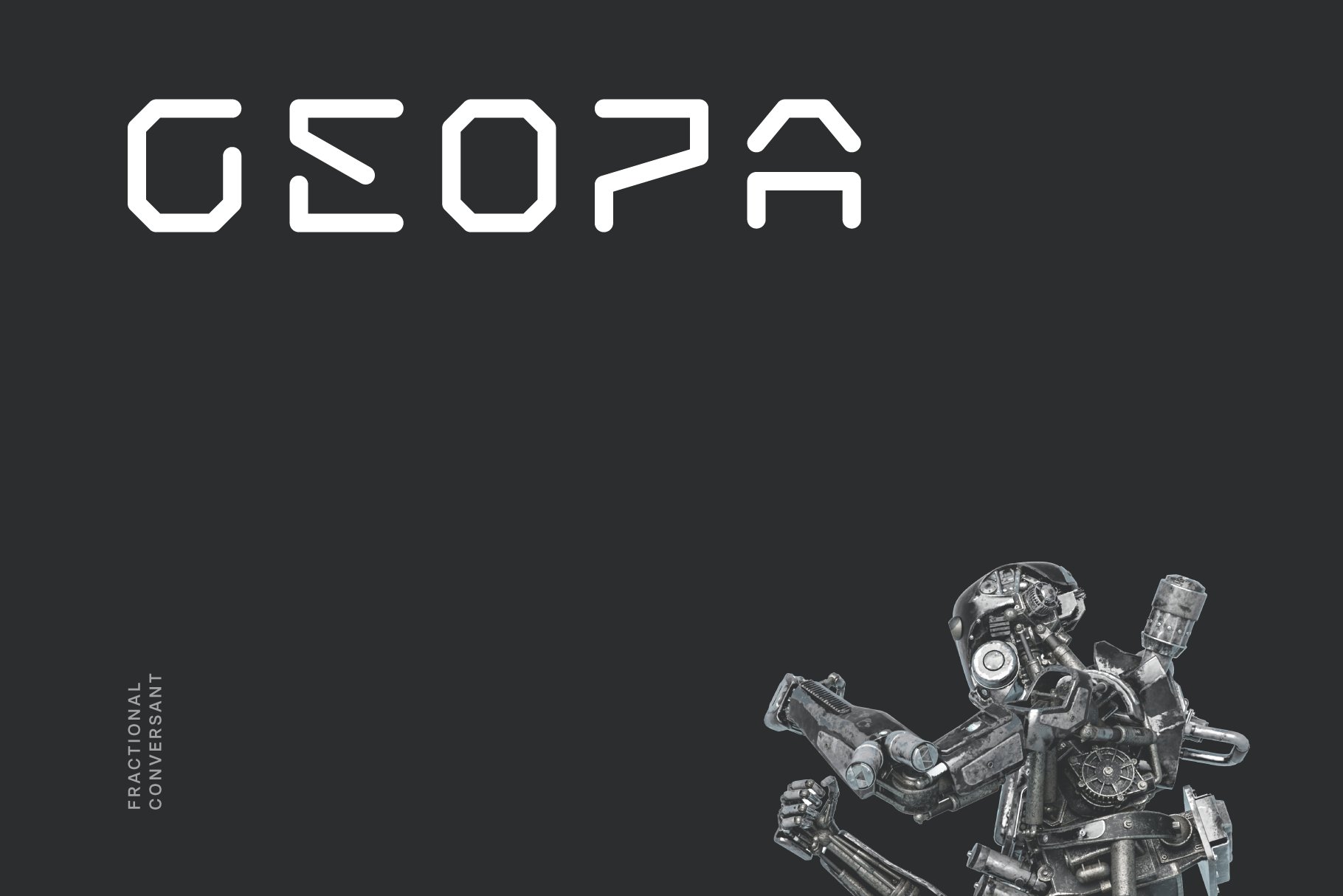 Geopa Futuristic Tech Font cover image.