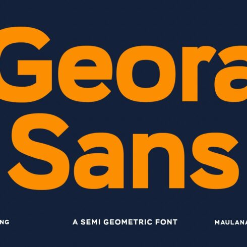 Geora Sans Serif Font cover image.