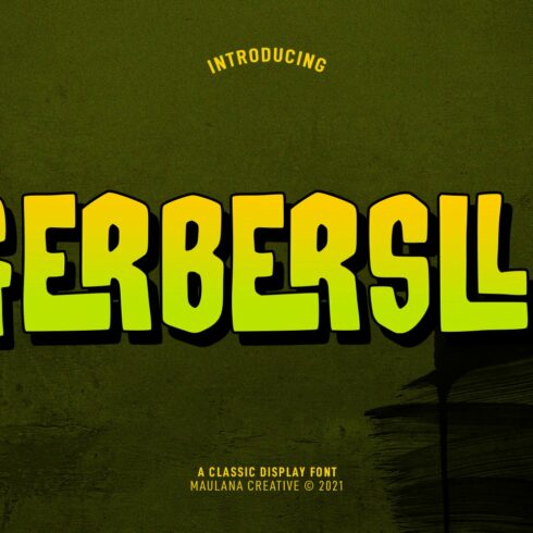 Gerbersllo Display Font cover image.