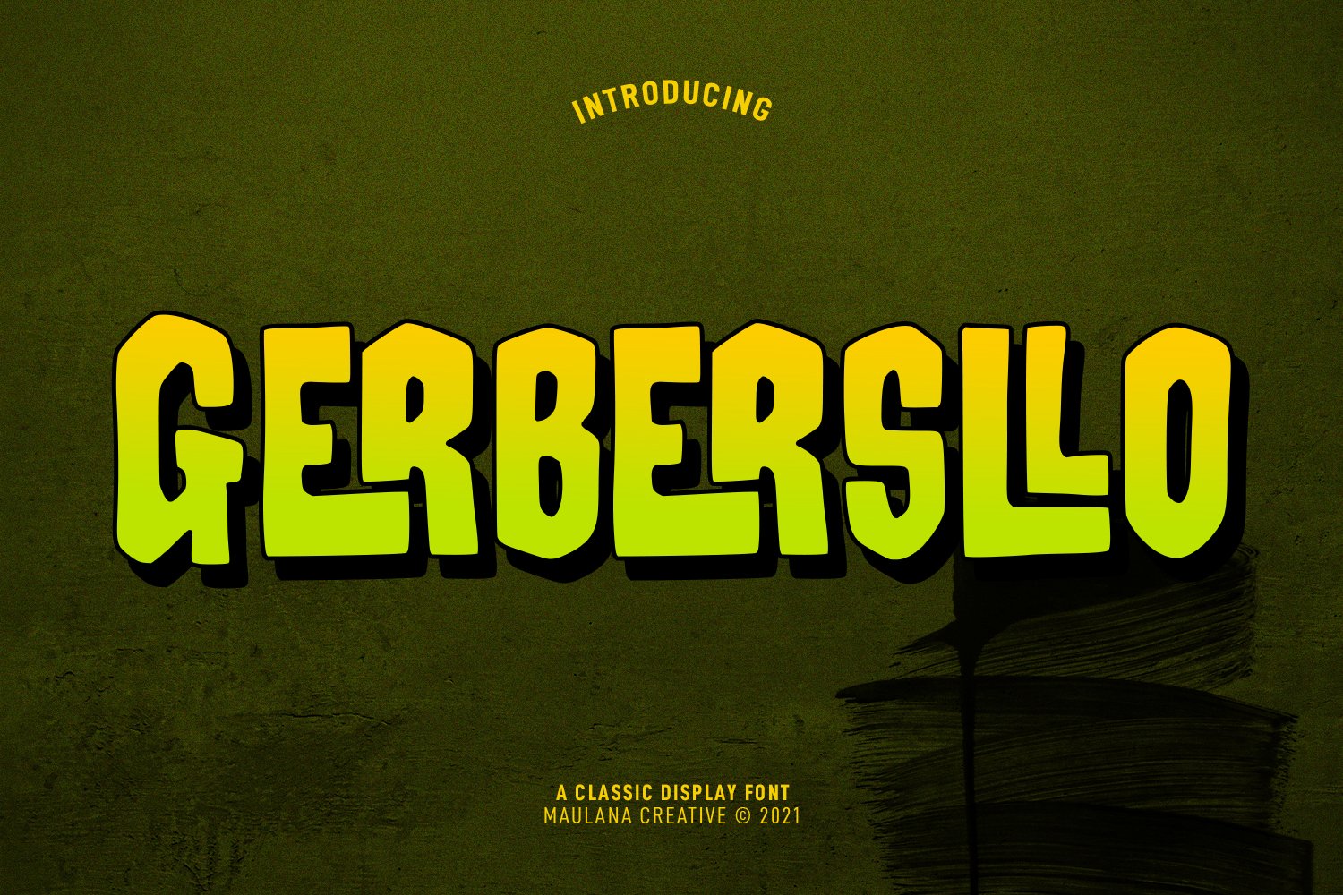 Gerbersllo Display Font cover image.