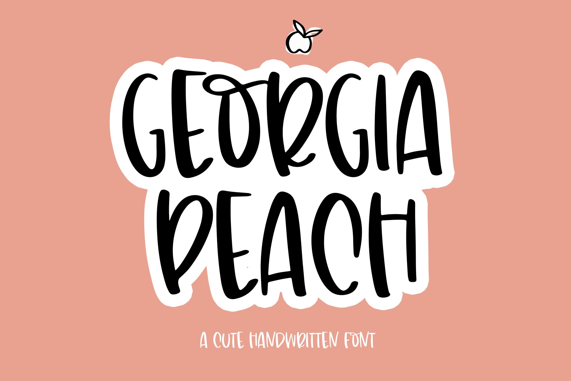 Georgia Peach - Handwritten Font cover image.