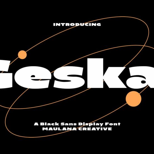 Geskal Black Sans Serif Display Font cover image.