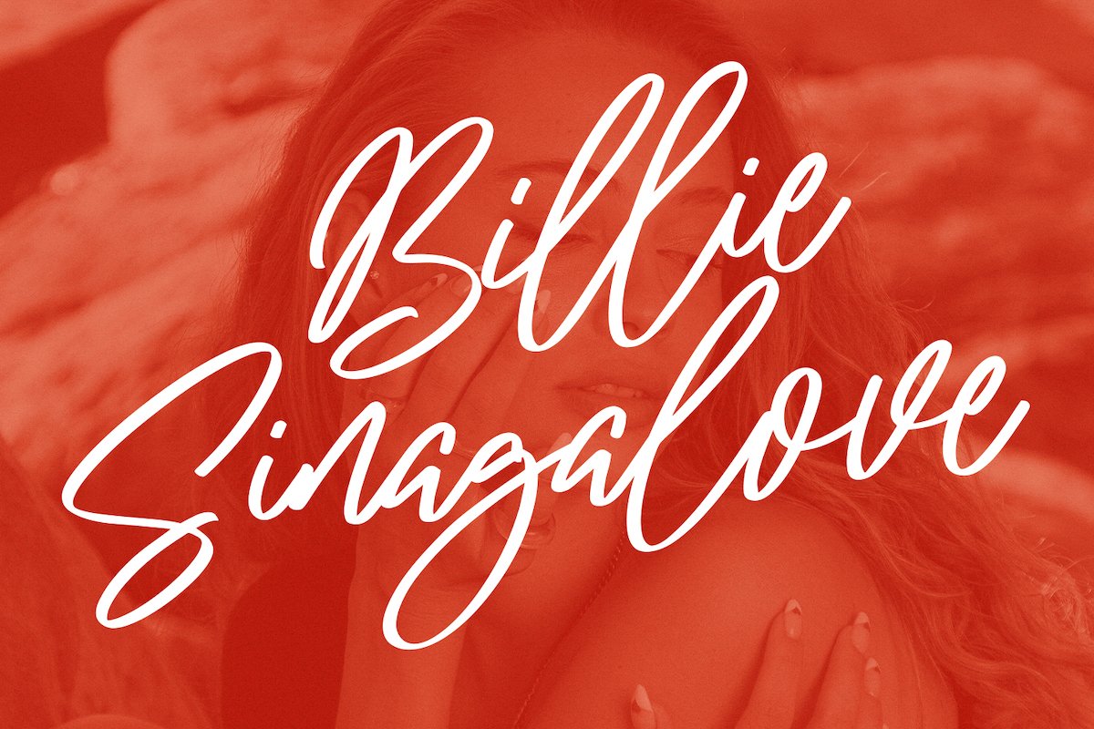 Gestigel Signature Script Font preview image.