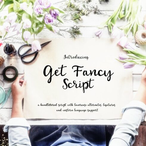 Get Fancy Script - Handwritten font cover image.