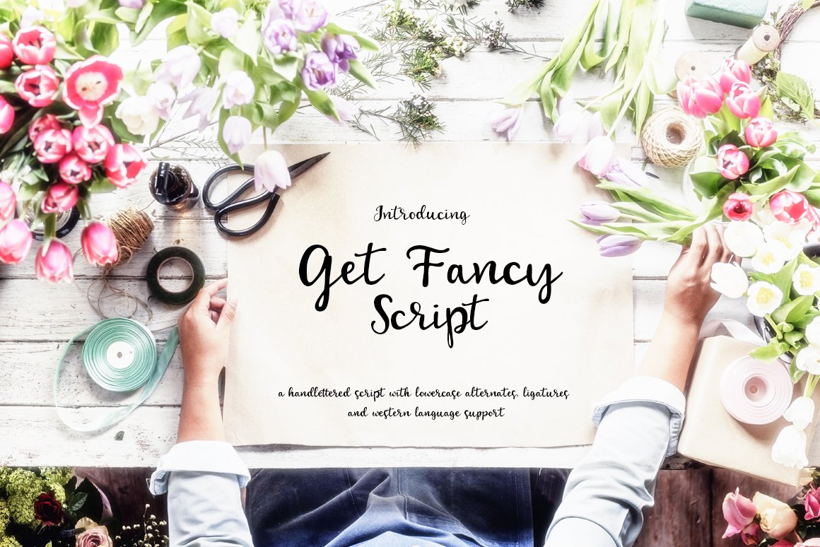 Get Fancy Script - Handwritten font cover image.