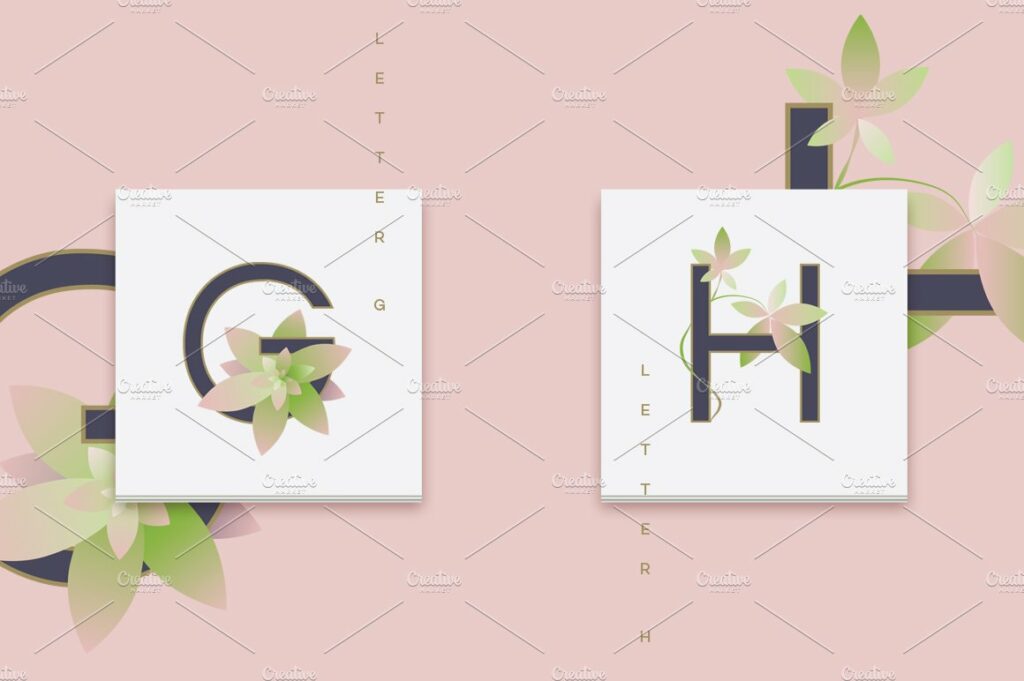 Spring alphabet letters – MasterBundles
