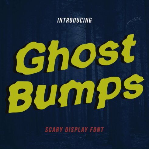 GhostBumps - Scary Display Font RG cover image.