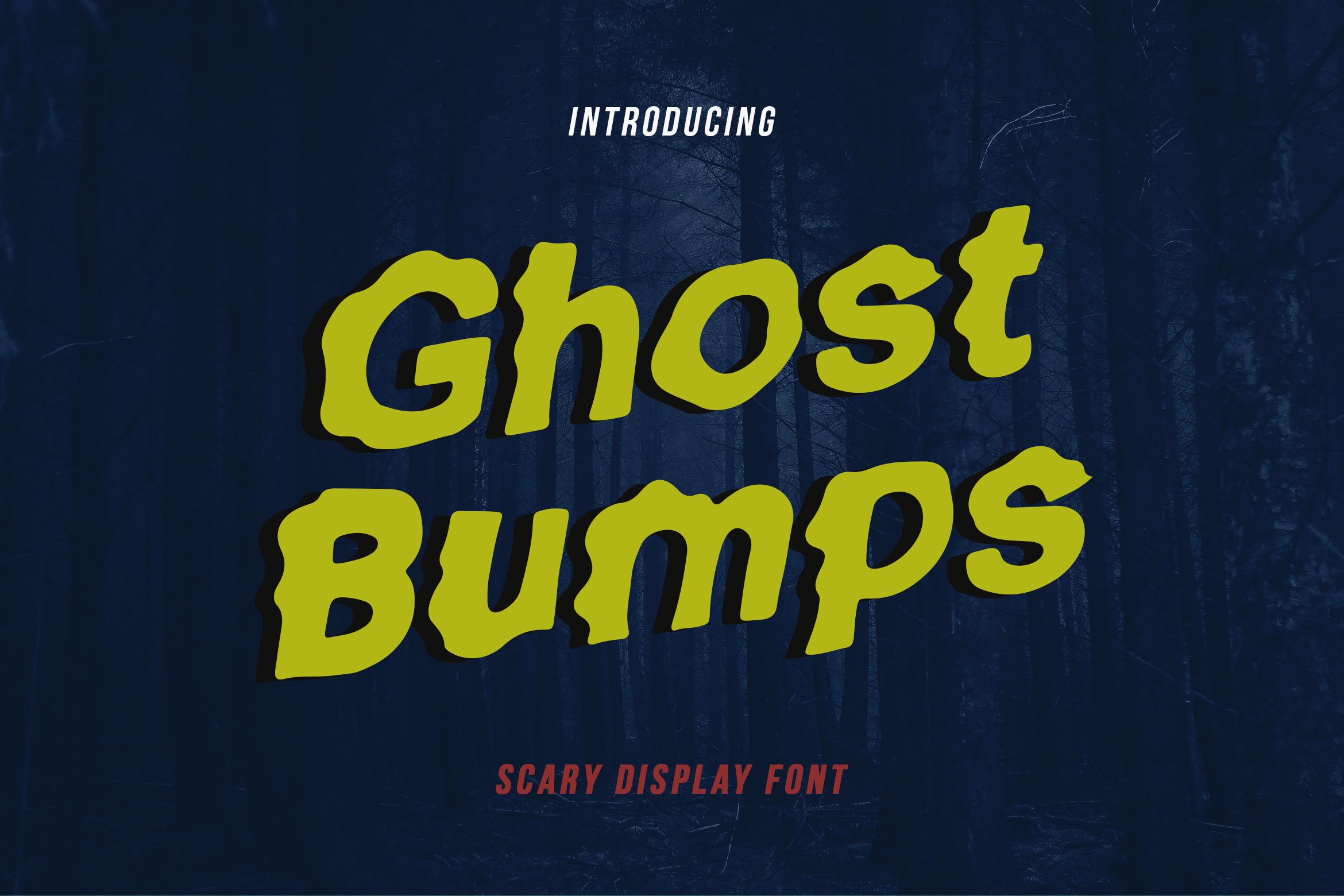 GhostBumps - Scary Display Font RG cover image.