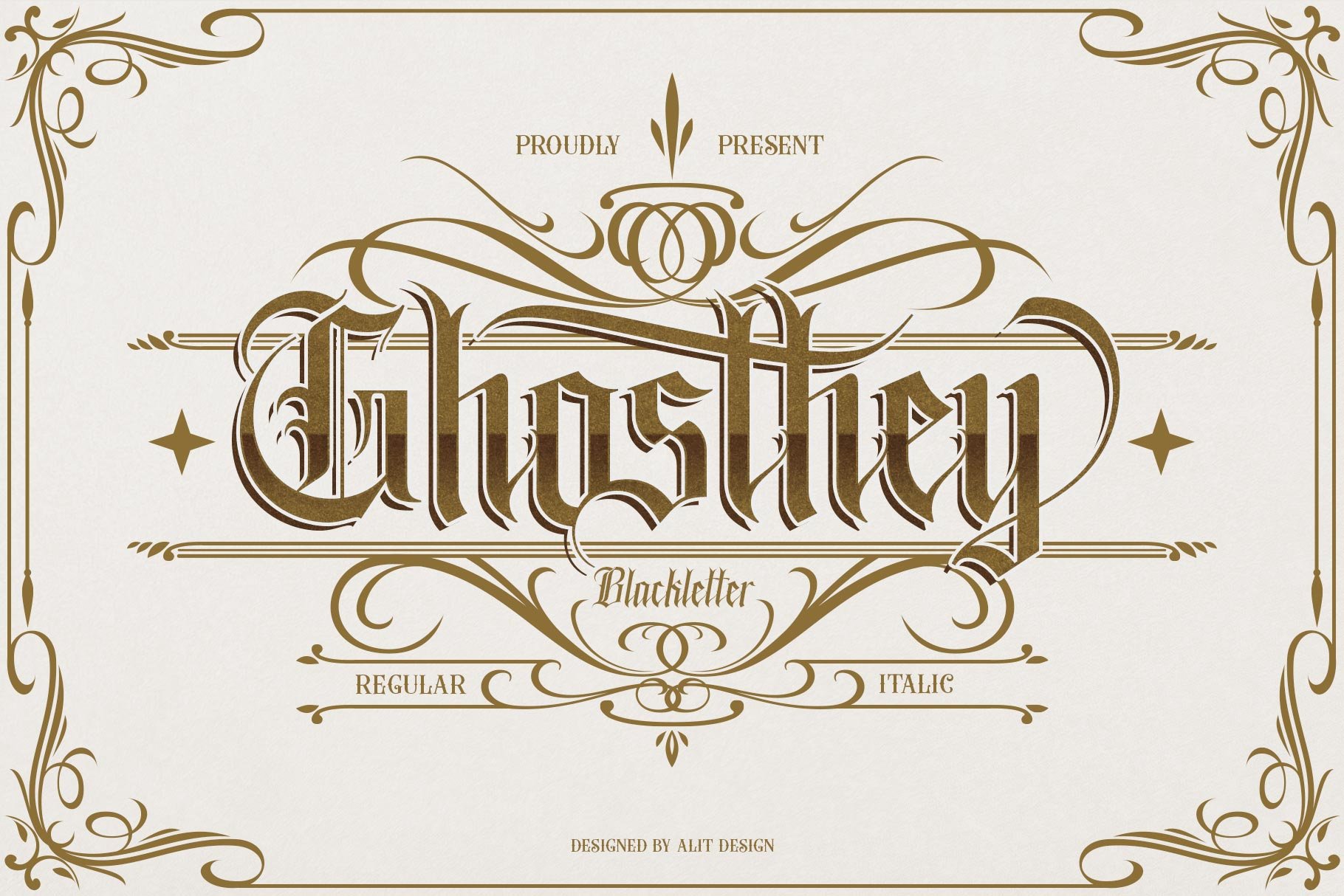 Ghosthey Typeface preview image.