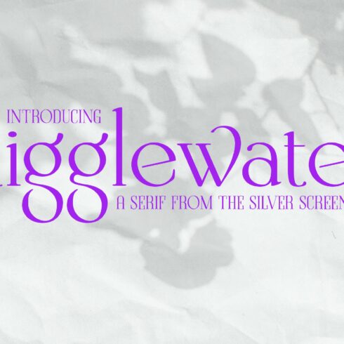 Gigglewater | Display Typeface cover image.
