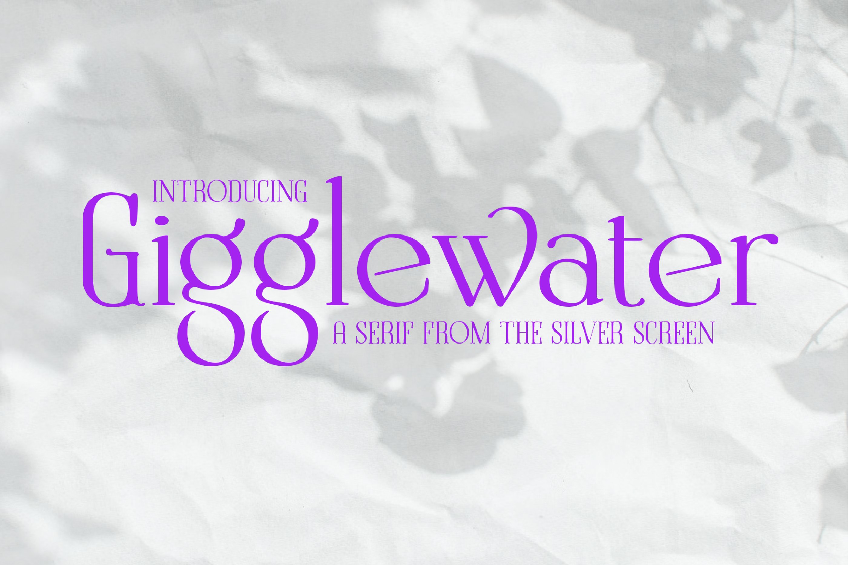 Gigglewater | Display Typeface cover image.