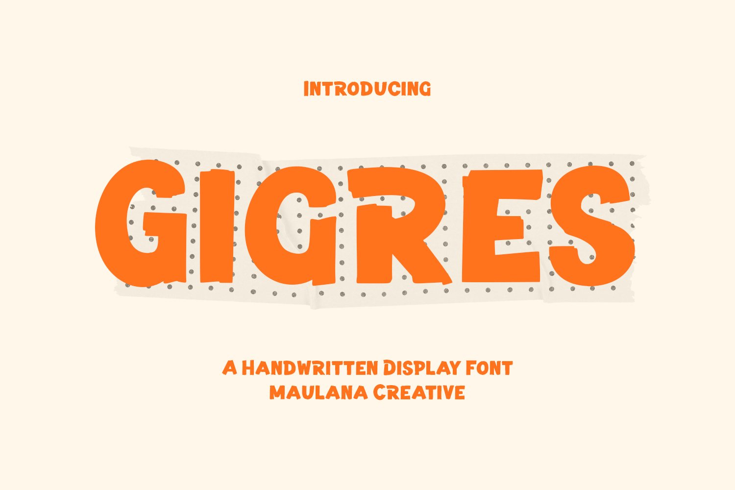 Gigres Handwritten Display Font cover image.