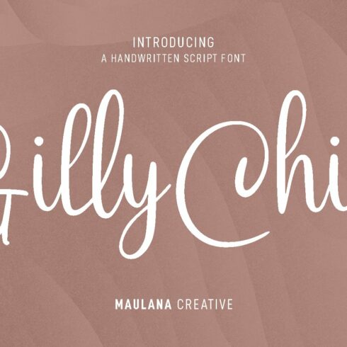 Gilly Chics Handwritten Script Font cover image.