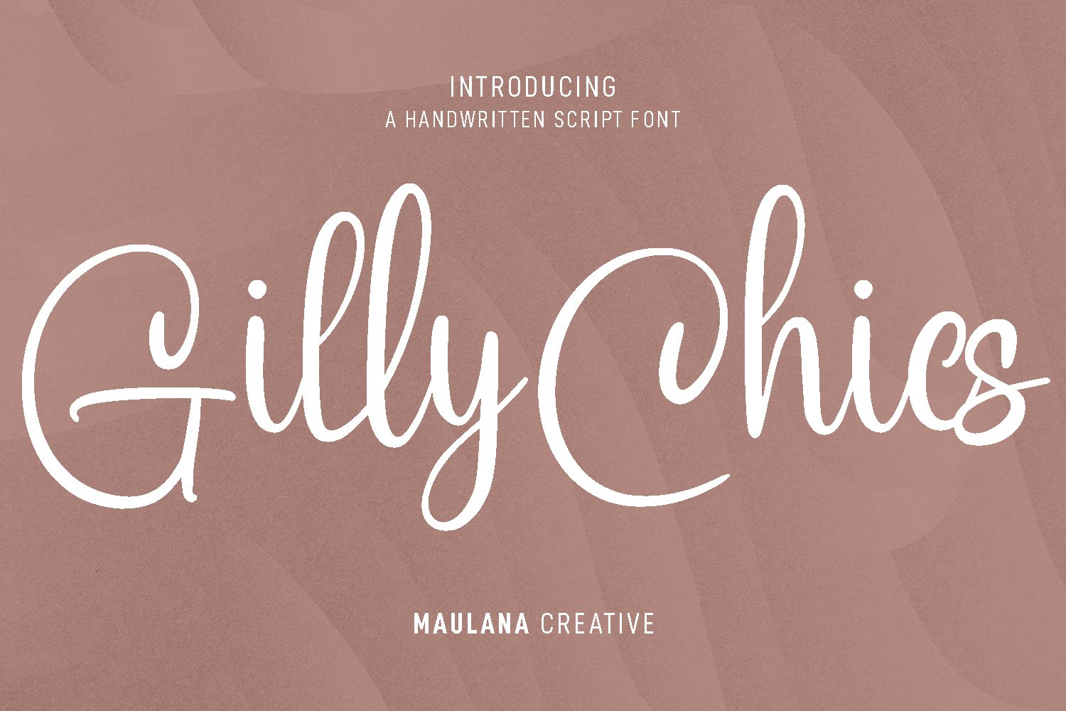 Gilly Chics Handwritten Script Font cover image.