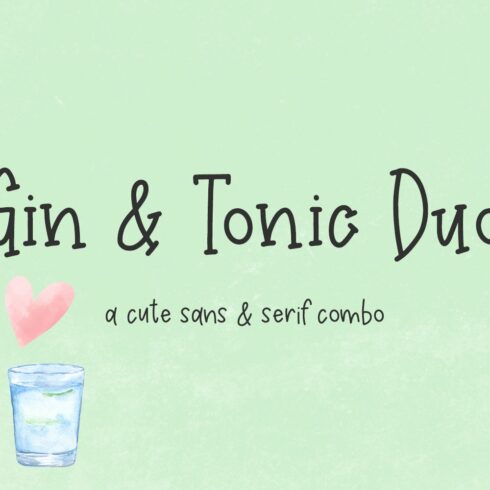 Gin and Tonic Font Duo cover image.