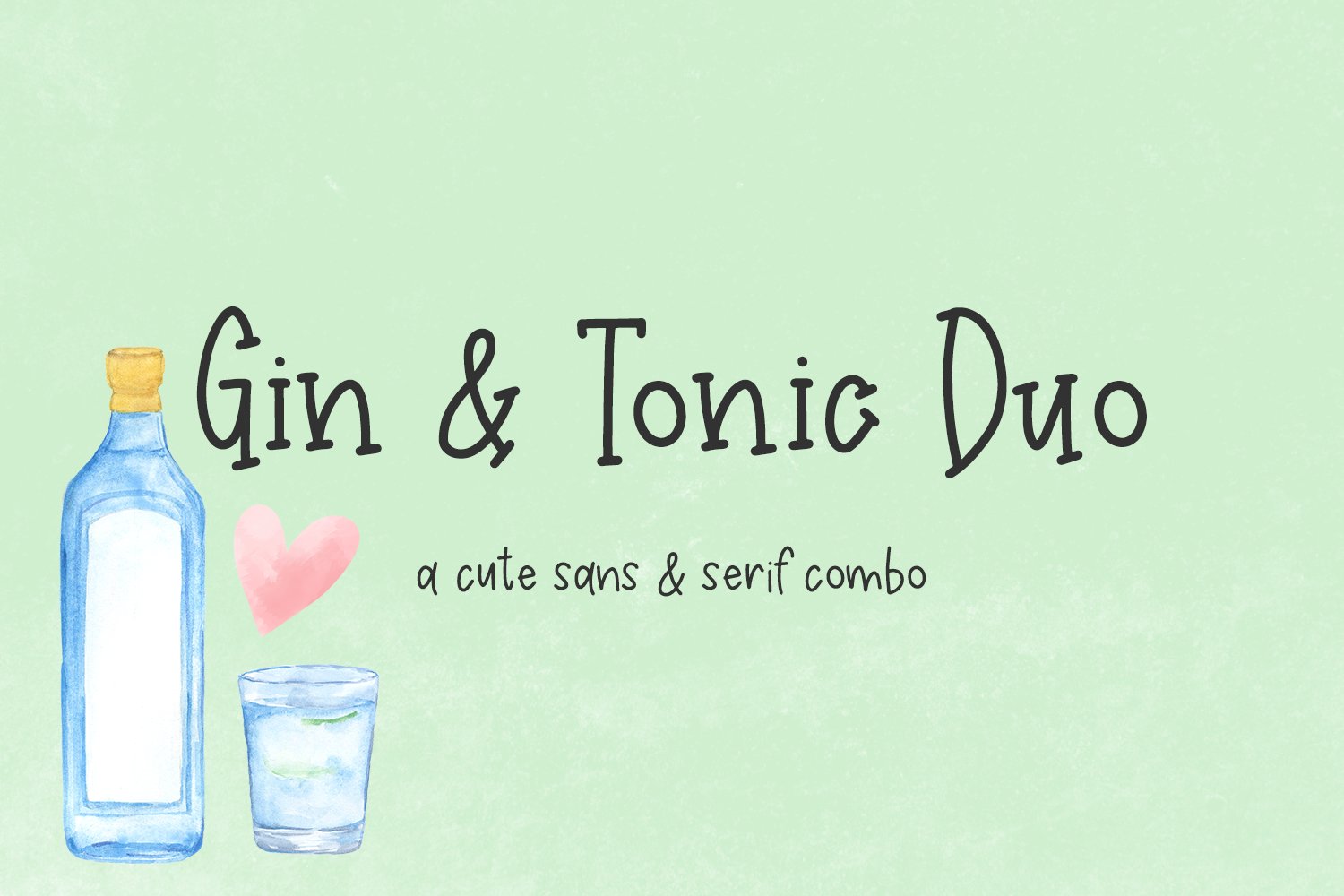 Gin and Tonic Font Duo cover image.