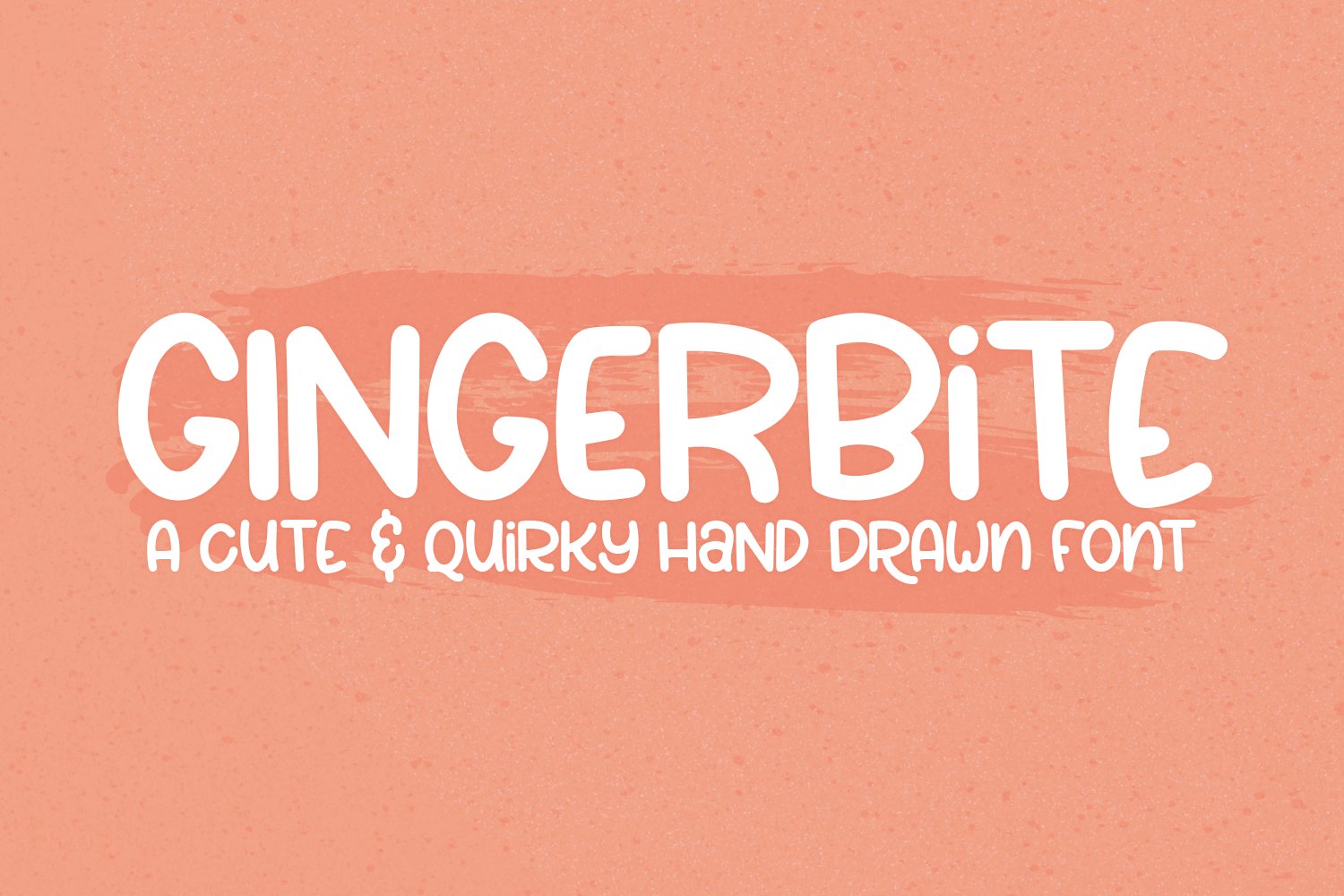 Gingerbite - a cute and quirky font! cover image.