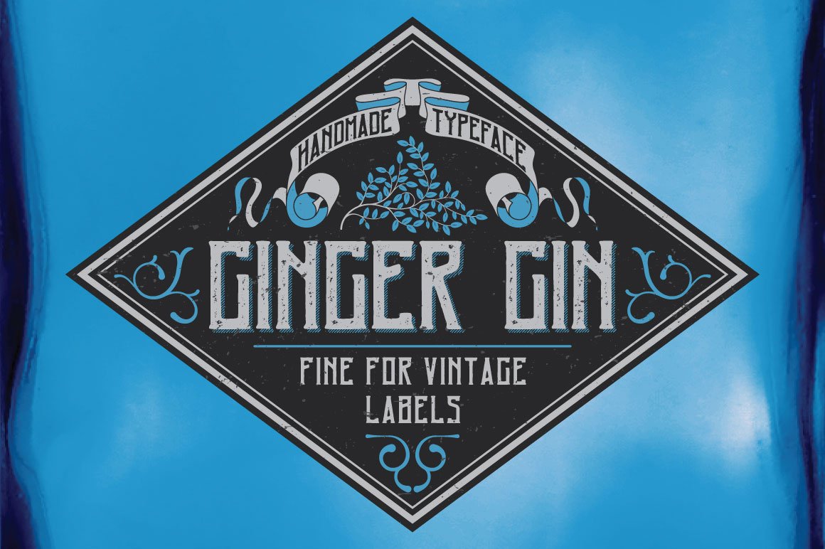 Ginger Gin Label Typeface cover image.