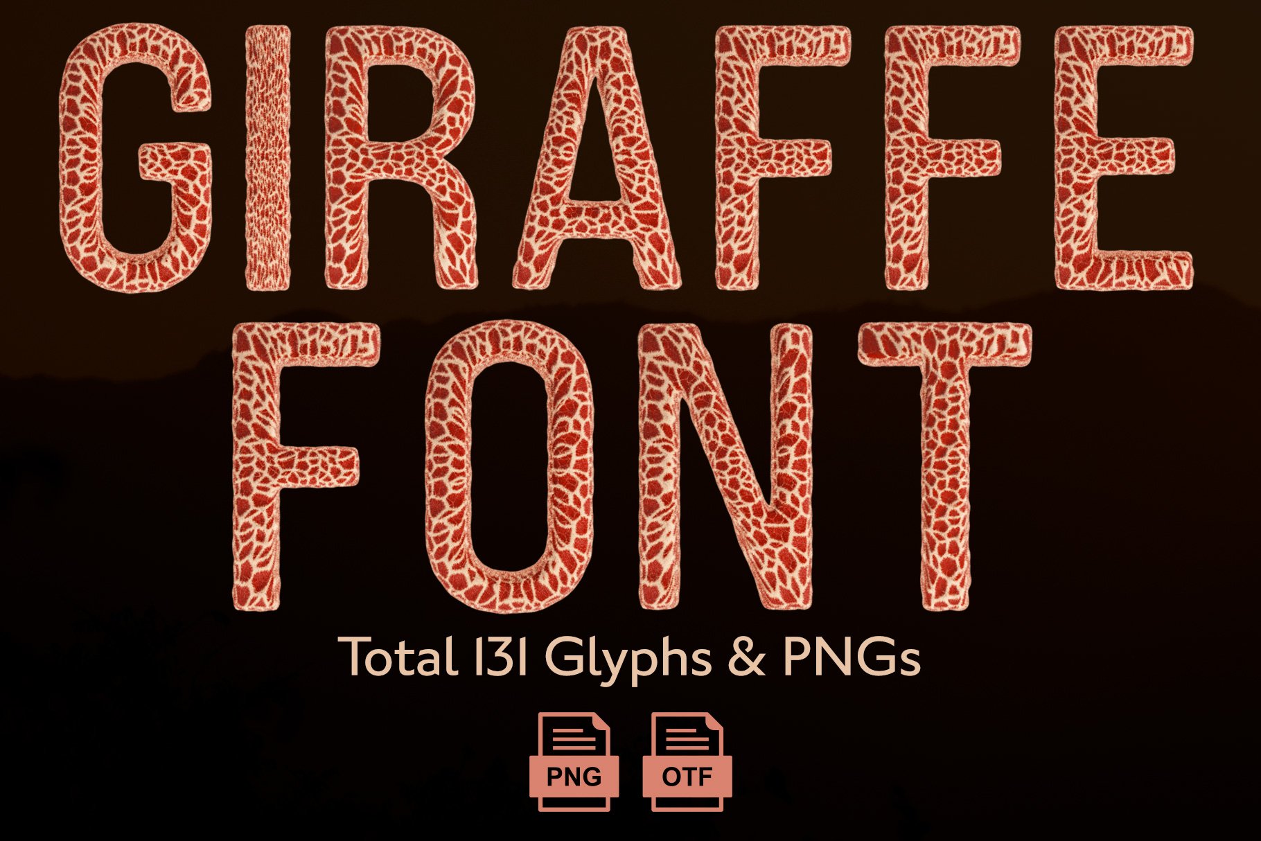 Giraffe Font & 3D Lettering Setcover image.